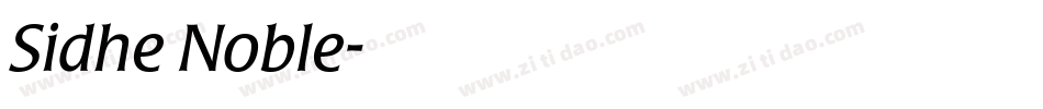 Sidhe Noble字体转换